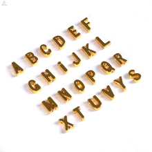 DIY Handmade 26 Alloy Alphabet Custom Gold Initial Letter Charms Pendant